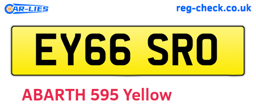 EY66SRO are the vehicle registration plates.