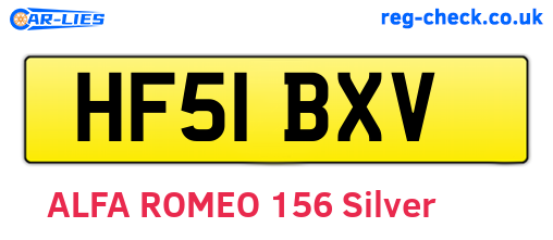 HF51BXV are the vehicle registration plates.