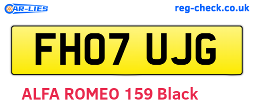 FH07UJG are the vehicle registration plates.