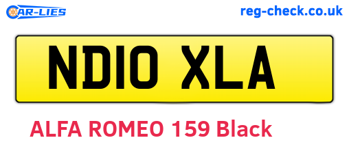 ND10XLA are the vehicle registration plates.