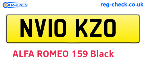 NV10KZO are the vehicle registration plates.