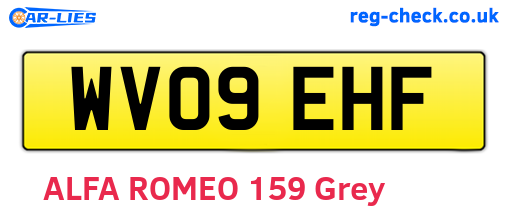 WV09EHF are the vehicle registration plates.