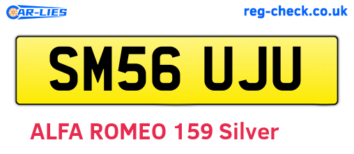 SM56UJU are the vehicle registration plates.