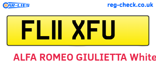 FL11XFU are the vehicle registration plates.