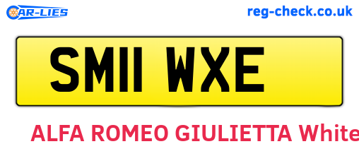 SM11WXE are the vehicle registration plates.