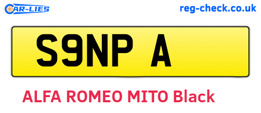 S9NPA are the vehicle registration plates.