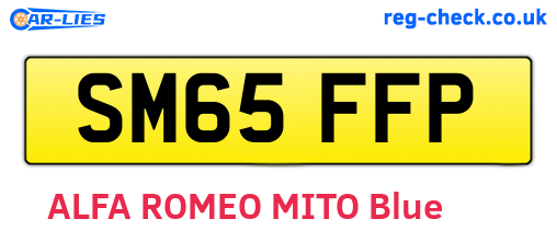 SM65FFP are the vehicle registration plates.