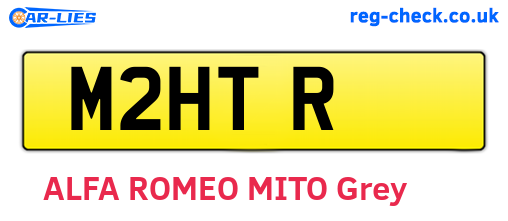 M2HTR are the vehicle registration plates.