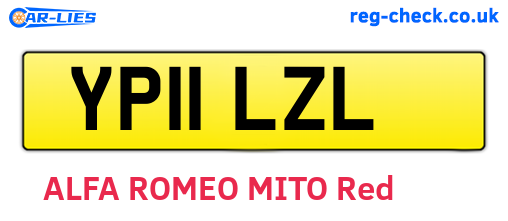 YP11LZL are the vehicle registration plates.