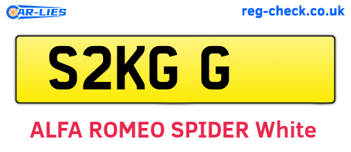S2KGG are the vehicle registration plates.