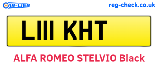 L111KHT are the vehicle registration plates.