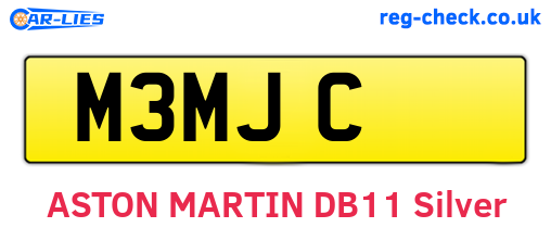 M3MJC are the vehicle registration plates.