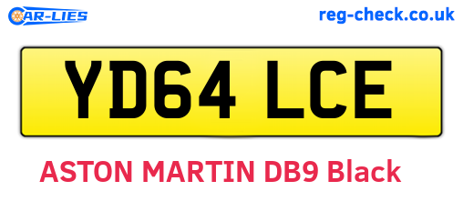 YD64LCE are the vehicle registration plates.