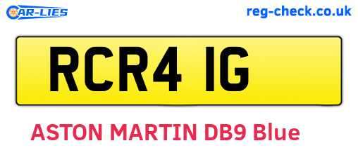 RCR41G are the vehicle registration plates.