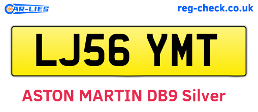 LJ56YMT are the vehicle registration plates.