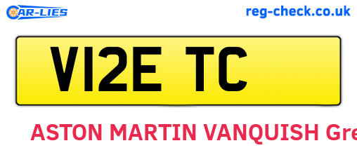V12ETC are the vehicle registration plates.