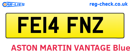 FE14FNZ are the vehicle registration plates.
