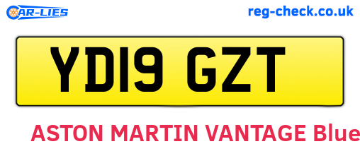 YD19GZT are the vehicle registration plates.