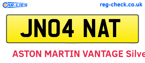 JN04NAT are the vehicle registration plates.