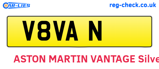 V8VAN are the vehicle registration plates.