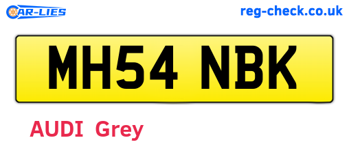 MH54NBK are the vehicle registration plates.