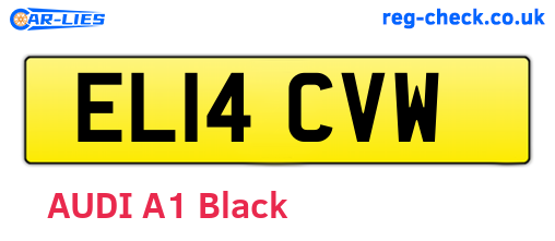 EL14CVW are the vehicle registration plates.