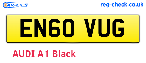 EN60VUG are the vehicle registration plates.