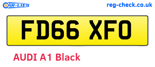 FD66XFO are the vehicle registration plates.