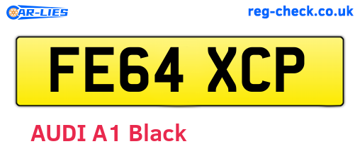 FE64XCP are the vehicle registration plates.