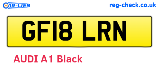 GF18LRN are the vehicle registration plates.