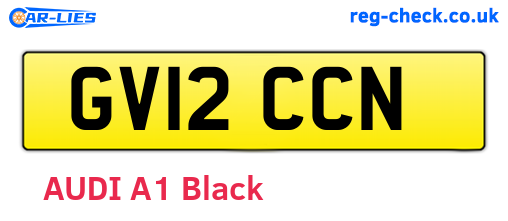 GV12CCN are the vehicle registration plates.
