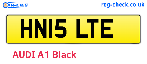 HN15LTE are the vehicle registration plates.