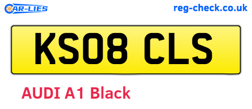 KS08CLS are the vehicle registration plates.