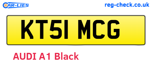 KT51MCG are the vehicle registration plates.