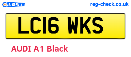 LC16WKS are the vehicle registration plates.