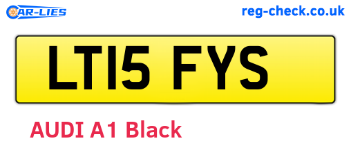 LT15FYS are the vehicle registration plates.