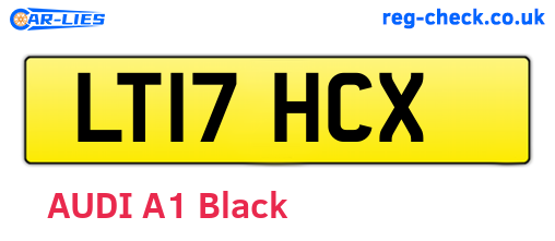 LT17HCX are the vehicle registration plates.