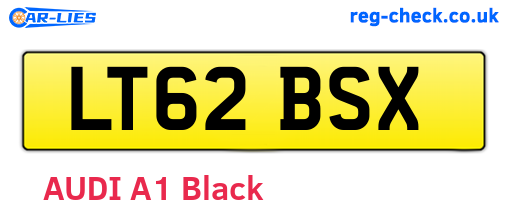 LT62BSX are the vehicle registration plates.