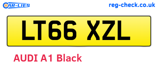 LT66XZL are the vehicle registration plates.