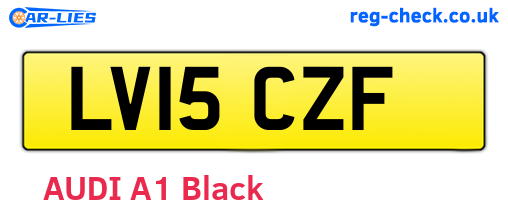 LV15CZF are the vehicle registration plates.