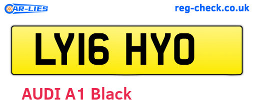 LY16HYO are the vehicle registration plates.