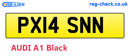 PX14SNN are the vehicle registration plates.