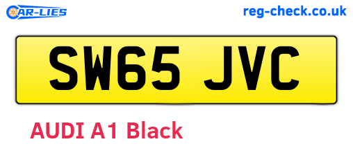 SW65JVC are the vehicle registration plates.