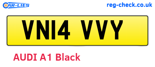 VN14VVY are the vehicle registration plates.