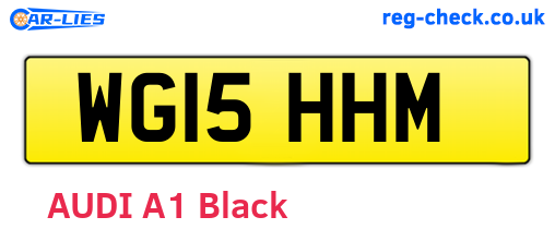 WG15HHM are the vehicle registration plates.