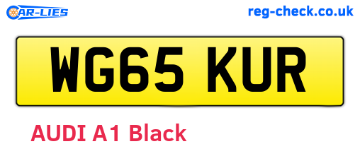 WG65KUR are the vehicle registration plates.