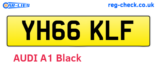 YH66KLF are the vehicle registration plates.