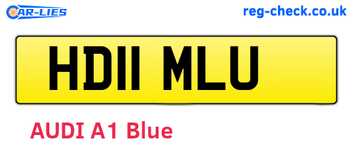HD11MLU are the vehicle registration plates.