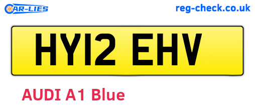 HY12EHV are the vehicle registration plates.