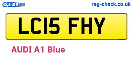 LC15FHY are the vehicle registration plates.
